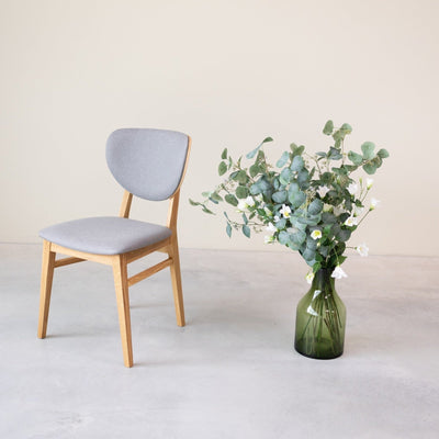 Pack of 2 or 4 Nova Dining Chairs, Solid Oak Frame, Upholstery | NordicStory