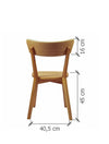 Pack of 2 or 4 Solid Oak Wood Dining Chairs Diana | NordicStory