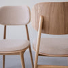 Pack of 2 or 4 Varde Dining Chairs, Solid Oak Frame, Upholstery | NordicStory