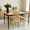 Pack of 2 or 4 Solid Oak Dining Chairs Provance | VESKOR