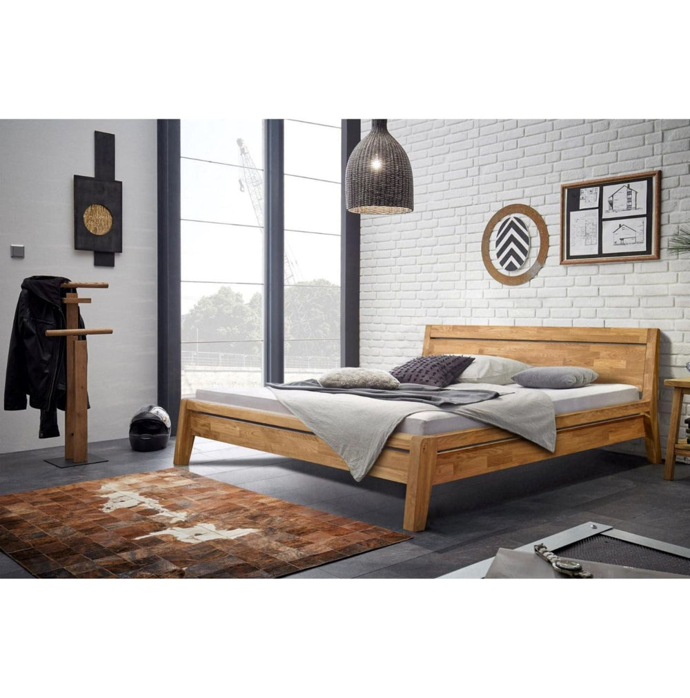 Bridget solid oak bed, 140 x 200 cm / 160 x 200 cm / 180 x 200 cm | NordicStory