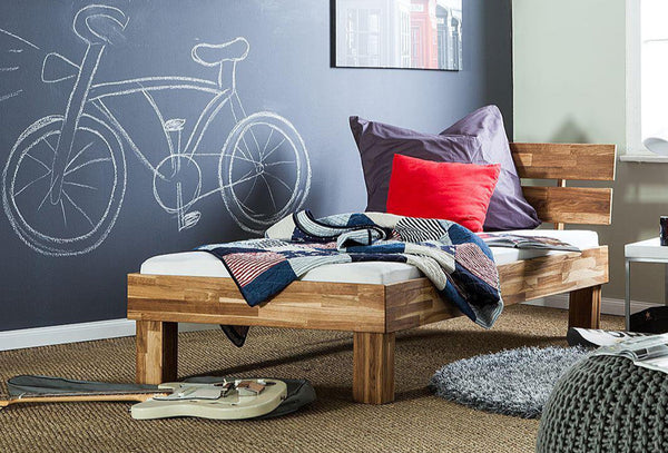 Judith solid oak bed, 90 x 200 cm / 140 x 200 cm | NordicStory