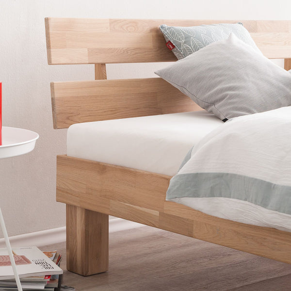 Judith solid oak bed, 160 x 200 cm / 180 x 200 cm | NordicStory