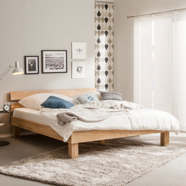 Judith solid oak bed, 160 x 200 cm / 180 x 200 cm | NordicStory