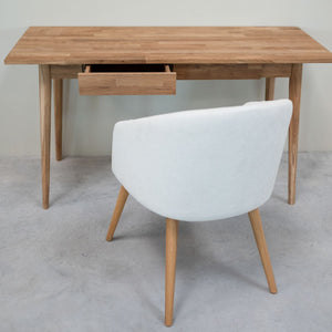 Solid oak armchair Ana with upholstery | VESKOR
