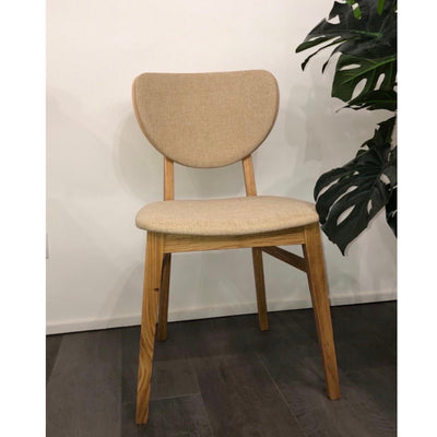 Pack of 2 or 4 Nova Dining Chairs, Solid Oak Frame, Upholstery | NordicStory