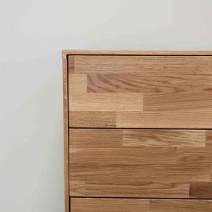 Solid oak chest of drawers Escandi 1, 80 x 45 x 84,5 cm | NordicStory