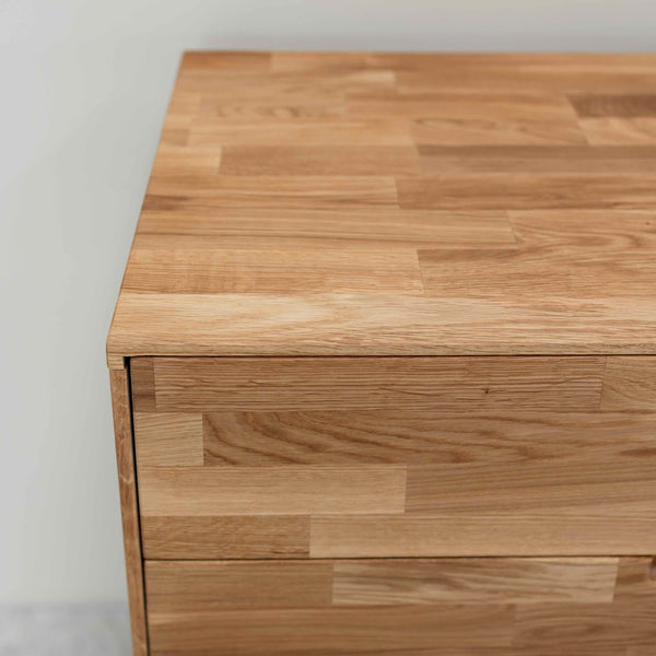 Solid oak chest of drawers Escandi 1, 80 x 45 x 84,5 cm | NordicStory