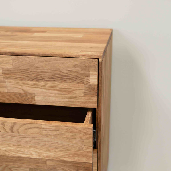 Solid oak chest of drawers Escandi 1, 80 x 45 x 84,5 cm | NordicStory