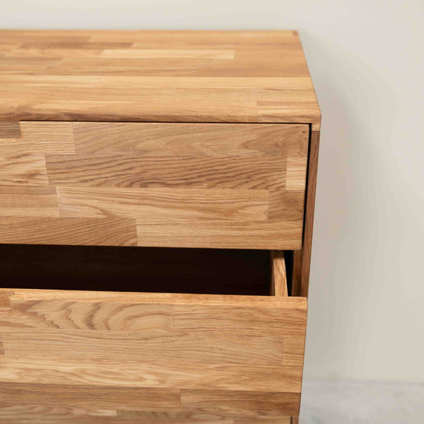 Solid oak chest of drawers Escandi 1, 80 x 45 x 84,5 cm | NordicStory