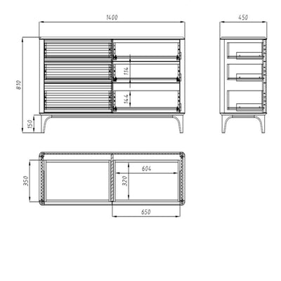 NordicStory Oxford solid oak chest of drawers 6.2 NordicStory