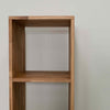 Bookcase Regal 4 solid oak bookcase, 39 x 35 x 150 cm, NordicStory