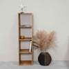 Bookcase Regal 4 solid oak bookcase, 39 x 35 x 150 cm, NordicStory