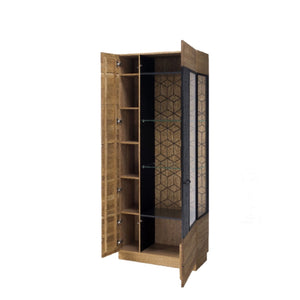 LoftStory Oak Wooden Display Cabinet