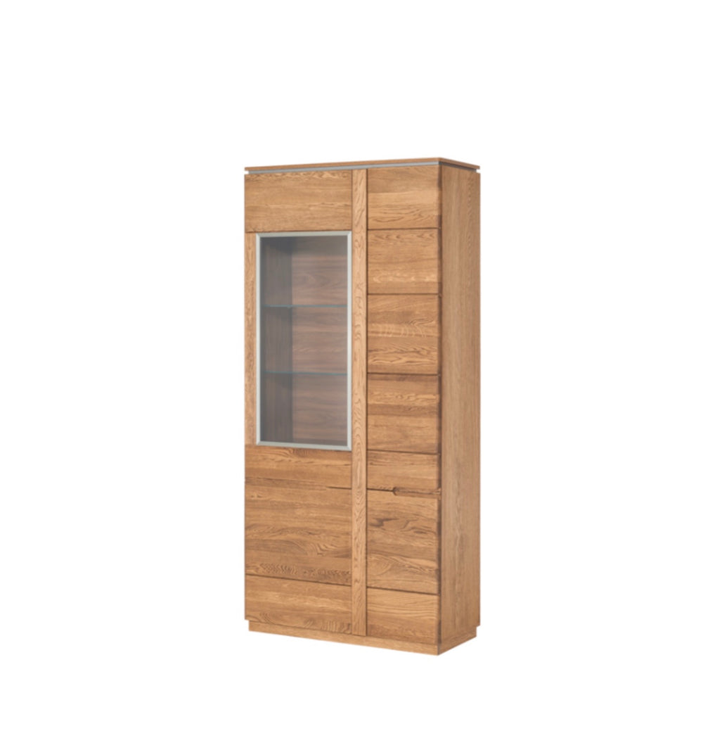 LoftStory Solid oak display cabinet