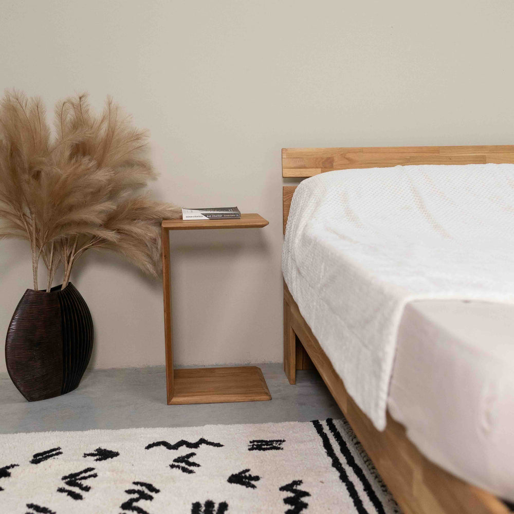 Solid oak side table Sono 2, 38 x 35 x 60 cm. | NordicStory