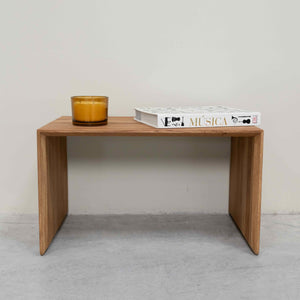 Solid oak side table Sono 2, 38 x 35 x 60 cm. | NordicStory
