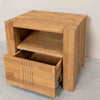 Bedside table made of solid oak Valencia, 52,8 x 40 x 45 cm. | NordicStory