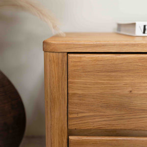 Elsa solid oak bedside table, 56,5 x 44 x 47 cm, NordicStory
