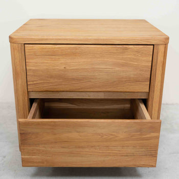 Elsa solid oak bedside table, 56,5 x 44 x 47 cm, NordicStory
