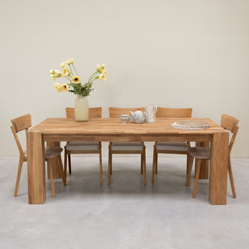 Dining table in solid oak Mauritz 3 OakStore NordicStory