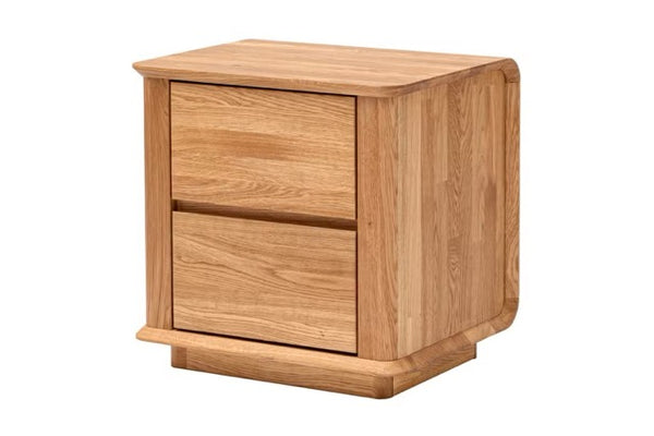 Solvig solid oak bedside table, 50 x 41 x 50 cm. | NordicStory