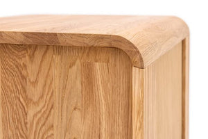 Solvig solid oak bedside table, 50 x 41 x 50 cm. | NordicStory