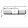 NordicStory Oxford solid oak wood TV stand 3