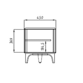 Solid oak wood TV cabinet Oxford NordicStory