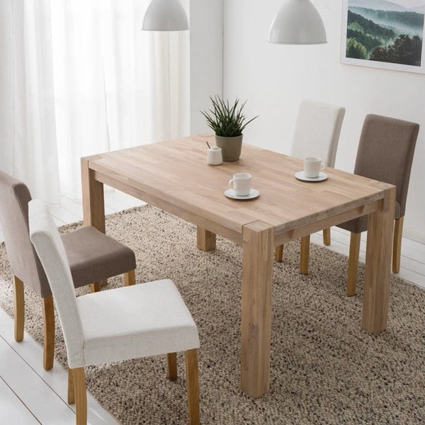 NordicStory Extending dining table made of solid oak wood