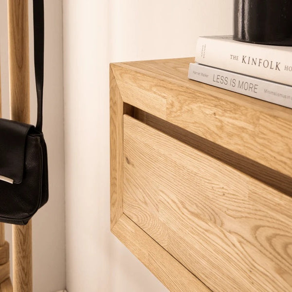 NordicStory console floating sideboard in solid oak wood 