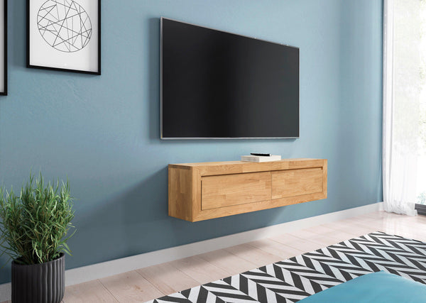 NordicStory console floating sideboard in solid oak wood 