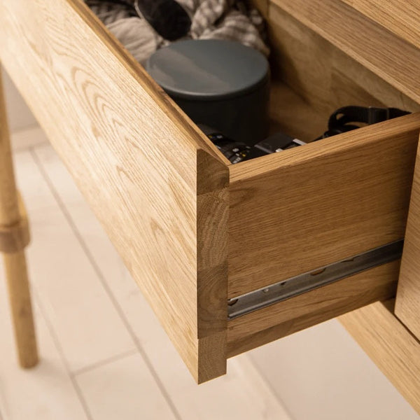 NordicStory console floating sideboard in solid oak wood 