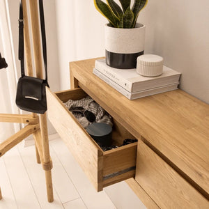 NordicStory console floating sideboard in solid oak wood 