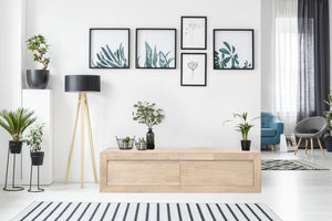 NordicStory console floating sideboard in solid oak wood 