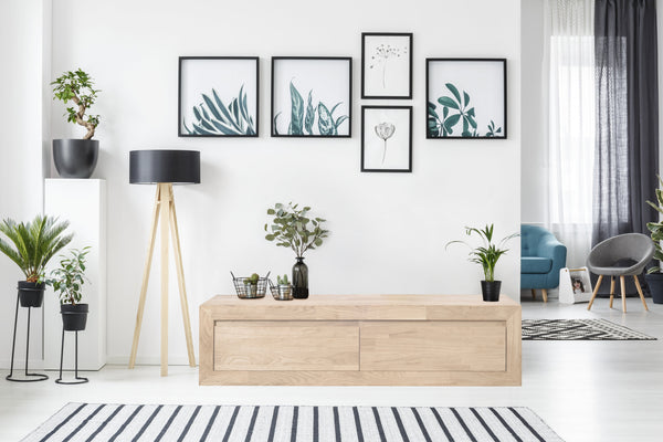NordicStory console floating sideboard in solid oak wood 