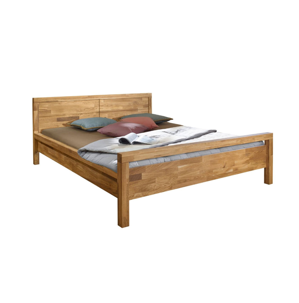 NordicStory Solid wood oak bed Next 4