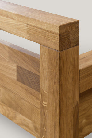 NordicStory Solid Wood Nordic Scandinavian Bedroom Bed 