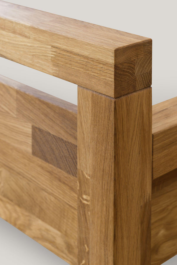 NordicStory Solid Wood Nordic Scandinavian Bedroom Bed 