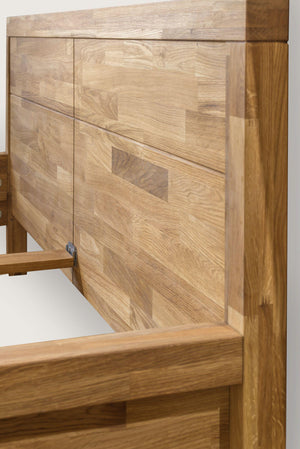 NordicStory Solid Wood Nordic Scandinavian Bedroom Bed 