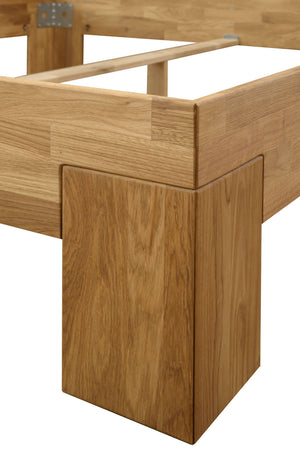NordicStory Bed Solid Wood Oak Nordic Scandinavian Bed Room 