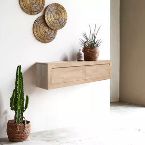 NordicStory solid oak floating sideboard
