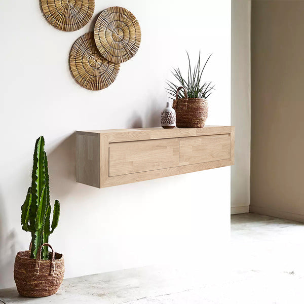 NordicStory solid oak floating sideboard