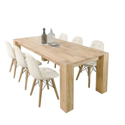 NordicStory Dining table in solid oak wood 