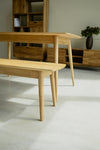 NordicStory Dining bench solid oak wood