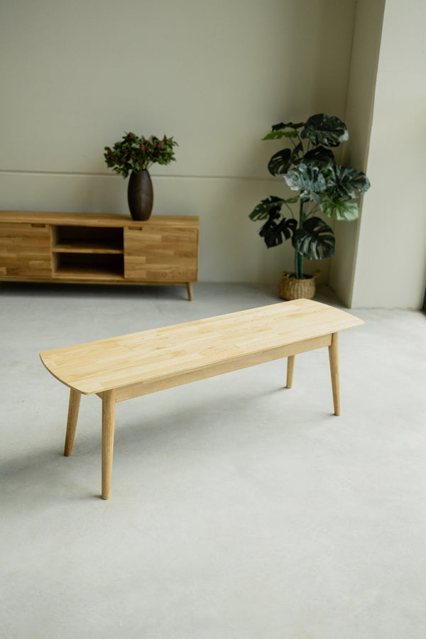 NordicStory Sustainable solid oak wood bench