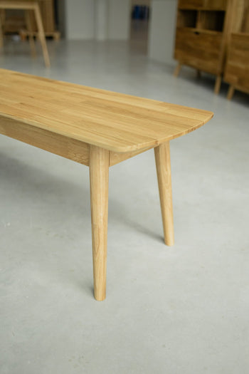 NordicStory Dining bench solid sustainable oak wood