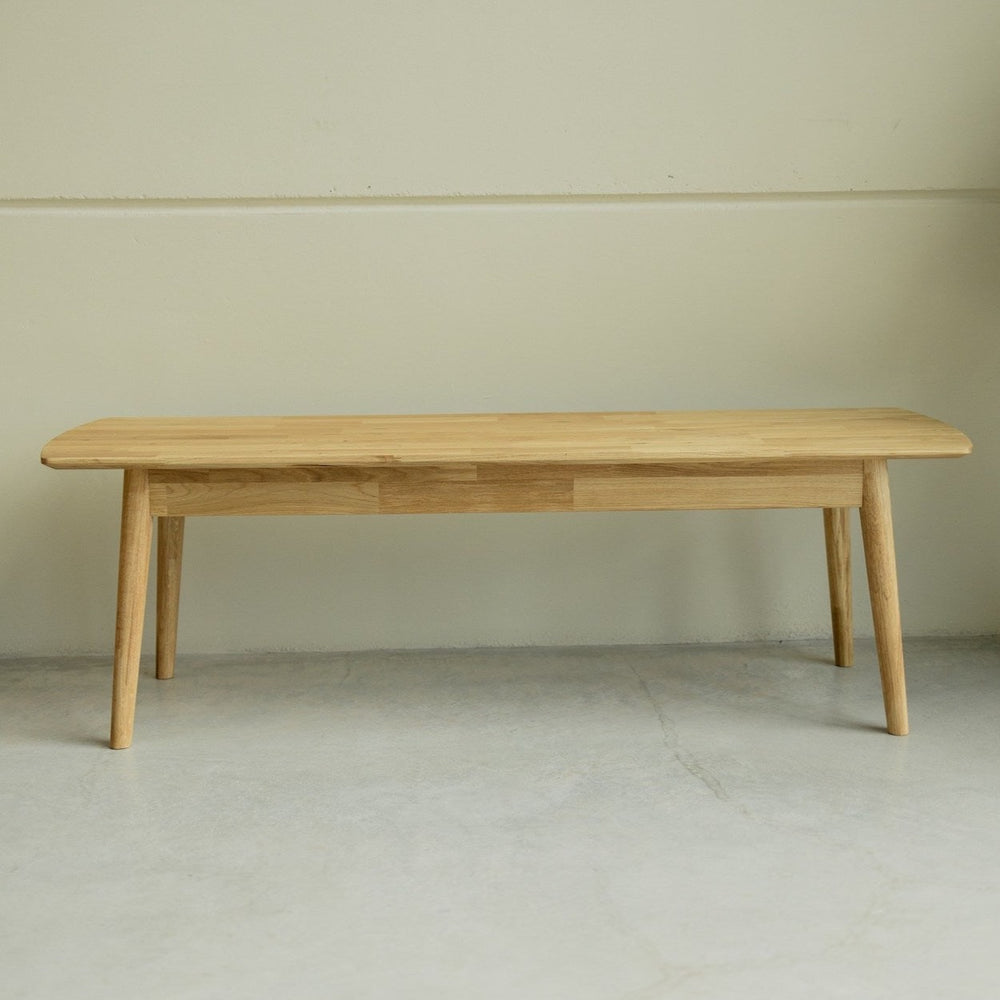 NordicStory Sustainable solid oak wood bench