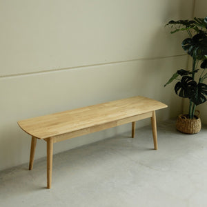 NordicStory Sustainable solid oak wood bench