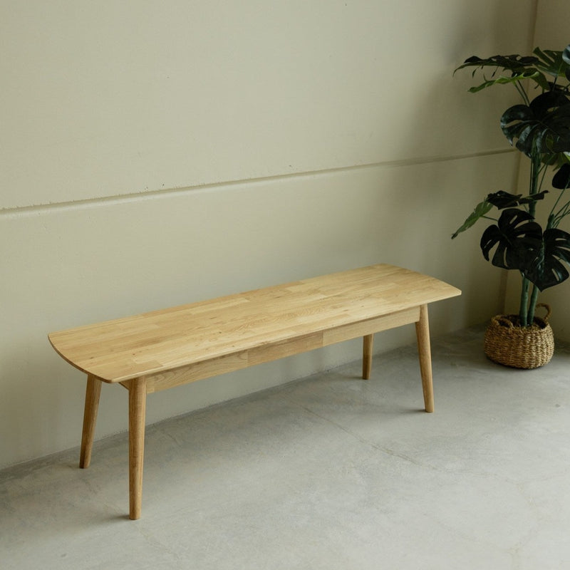 NordicStory Sustainable solid oak wood bench